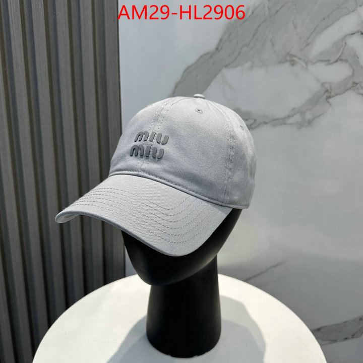 Cap(Hat)-Miu Miu aaaaa+ replica designer ID: HL2906 $: 29USD