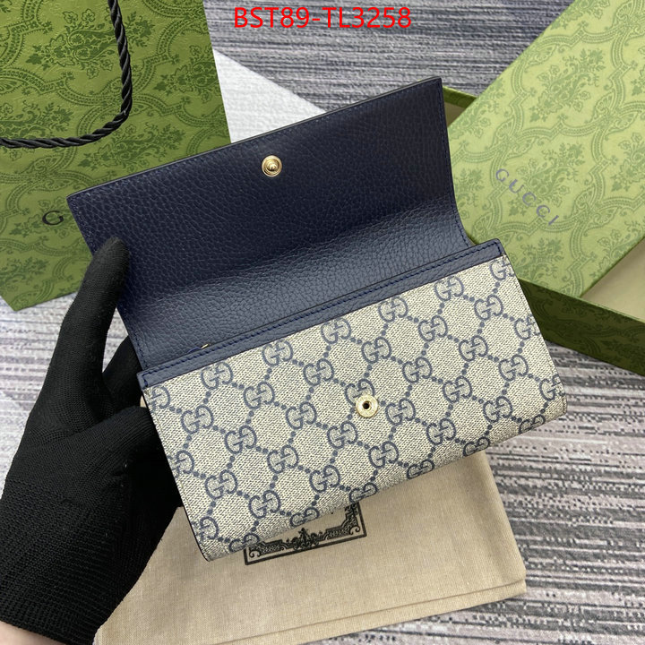 Gucci Bags(TOP)-Wallet- highest quality replica ID: TL3258 $: 89USD,