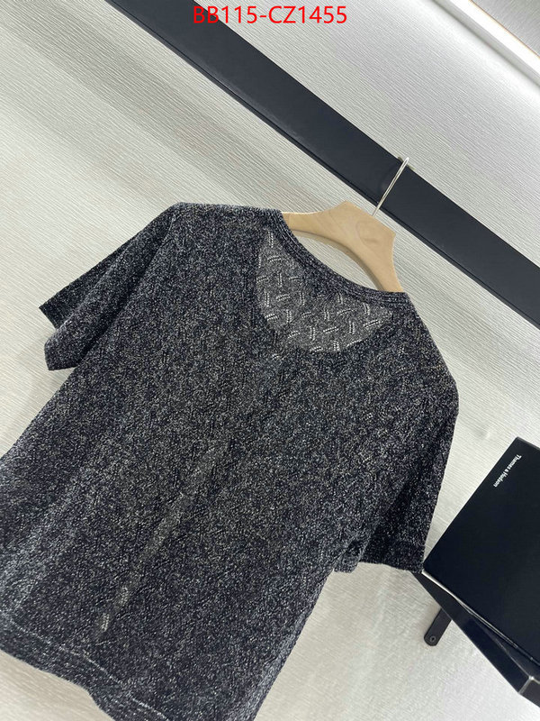 Clothing-Chanel 2024 perfect replica designer ID: CZ1455 $: 115USD