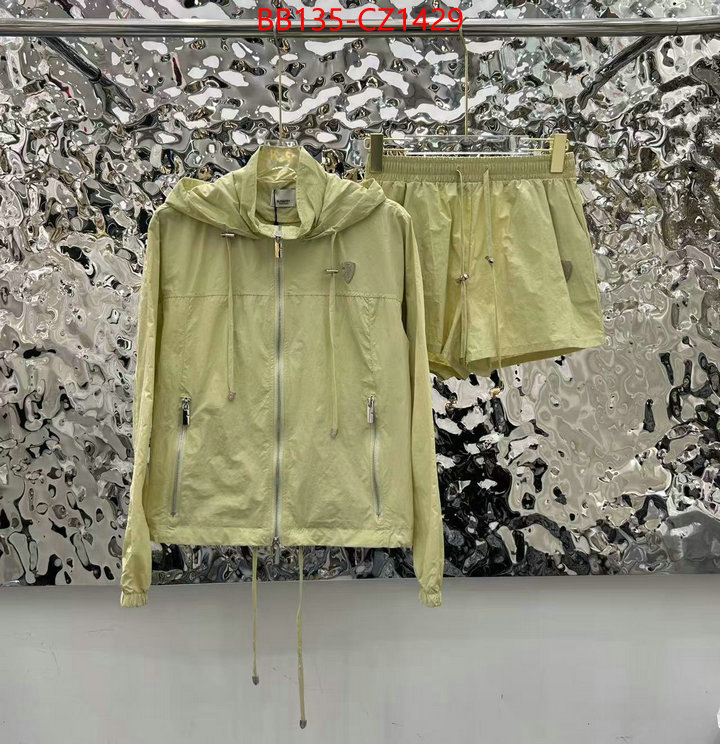 Clothing-Burberry luxury fashion replica designers ID: CZ1429 $: 135USD