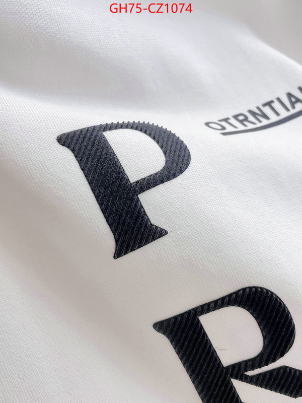 Clothing-Prada how to start selling replica ID: CZ1074 $: 75USD