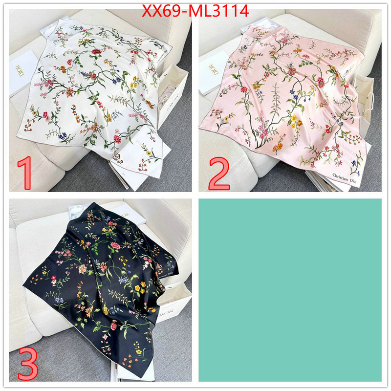 Scarf-Dior 2024 aaaaa replica customize ID: ML3114 $: 69USD