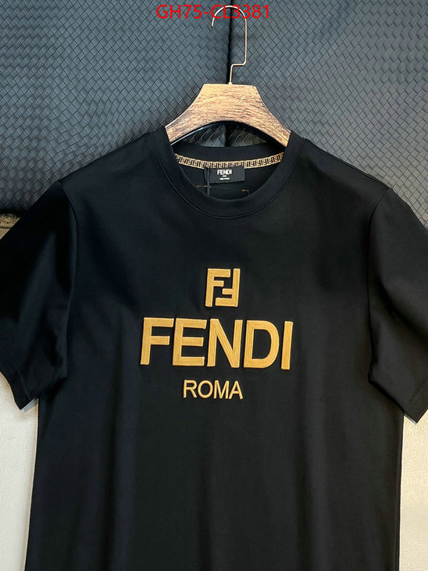Clothing-Fendi sell high quality ID: CL3381 $: 75USD