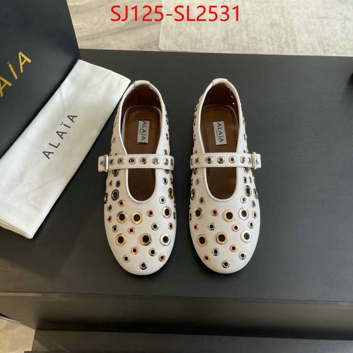 Women Shoes-ALAIA fake aaaaa ID: SL2531 $: 125USD