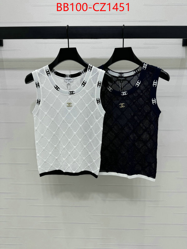Clothing-Chanel aaaaa+ quality replica ID: CZ1451 $: 100USD