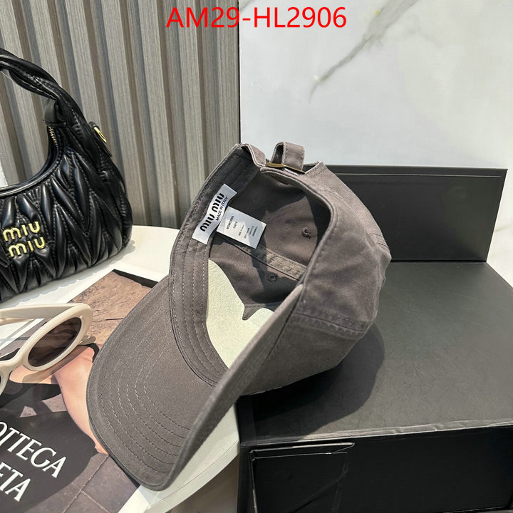 Cap(Hat)-Miu Miu aaaaa+ replica designer ID: HL2906 $: 29USD