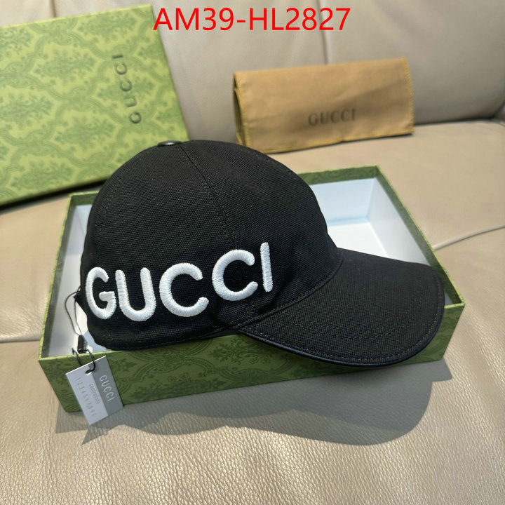 Cap(Hat)-Gucci wholesale designer shop ID: HL2827 $: 39USD