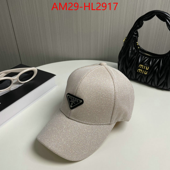Cap (Hat)-Prada high quality replica designer ID: HL2917 $: 29USD