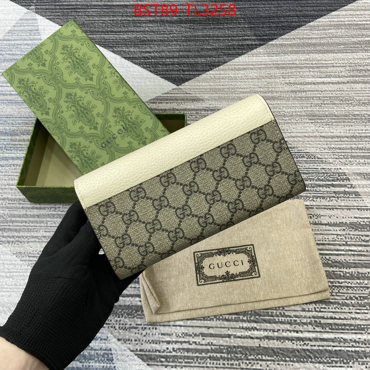 Gucci Bags(TOP)-Wallet- highest quality replica ID: TL3258 $: 89USD,