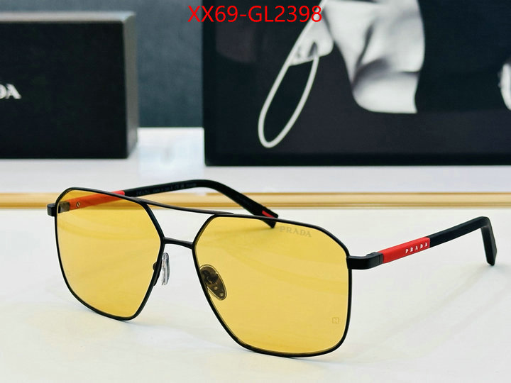 Glasses-Prada luxury fake ID: GL2398 $: 69USD