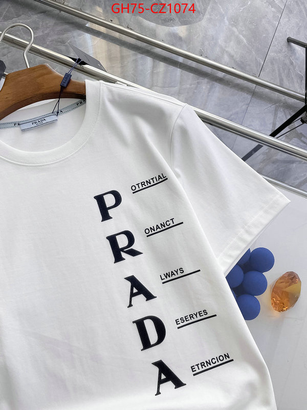 Clothing-Prada how to start selling replica ID: CZ1074 $: 75USD