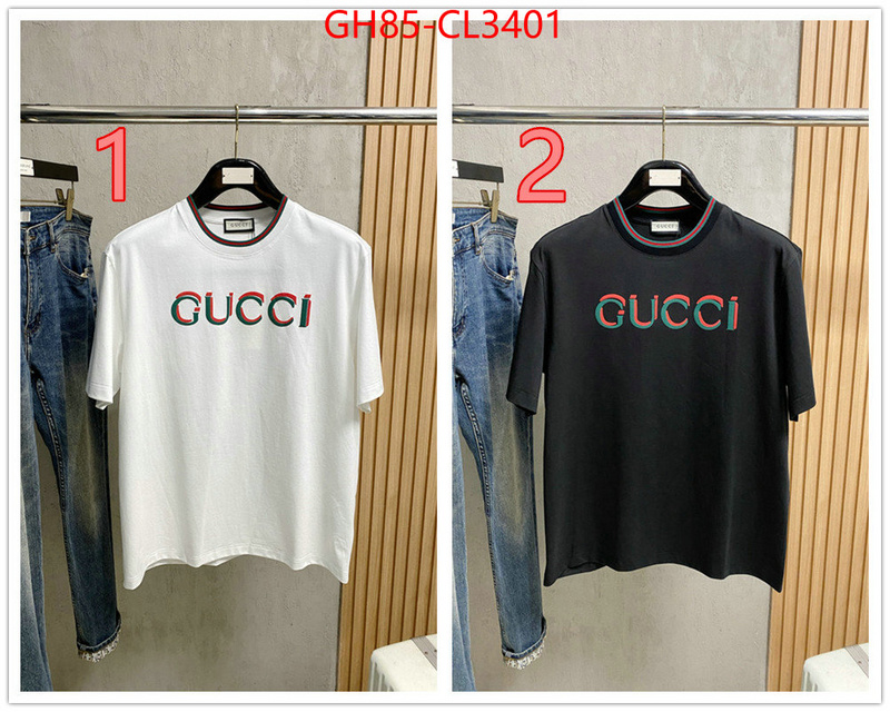 Clothing-Gucci luxury fake ID: CL3401 $: 85USD