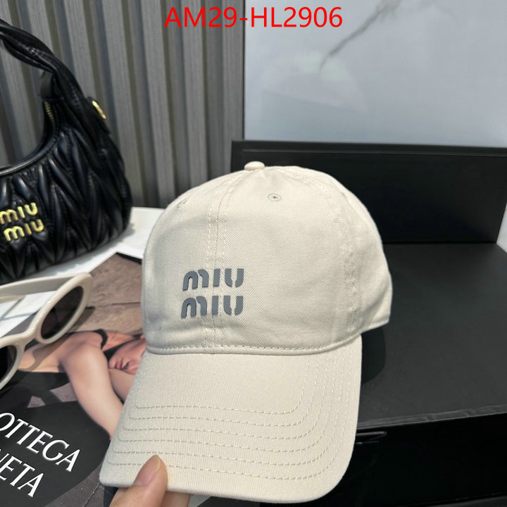 Cap(Hat)-Miu Miu aaaaa+ replica designer ID: HL2906 $: 29USD