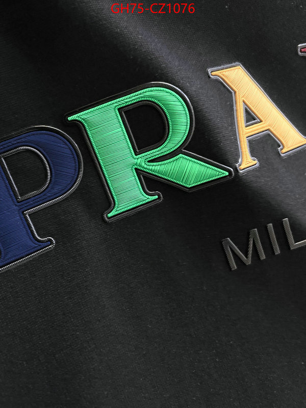Clothing-Prada best designer replica ID: CZ1076 $: 75USD
