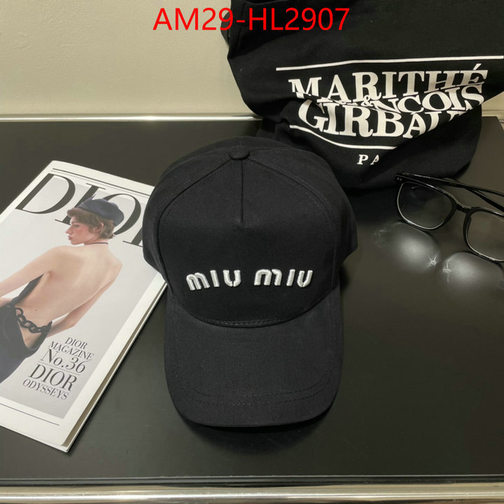 Cap(Hat)-Miu Miu how to buy replcia ID: HL2907 $: 29USD
