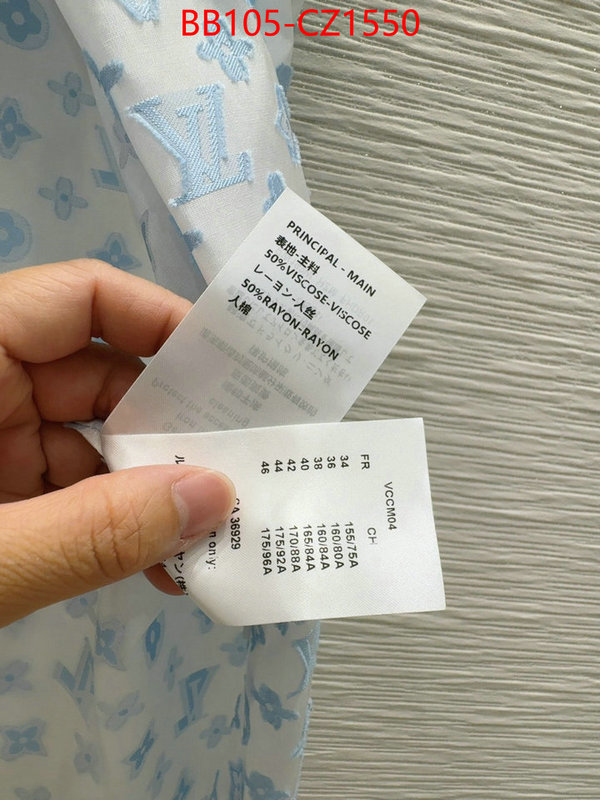 Clothing-LV designer fashion replica ID: CZ1550 $: 105USD