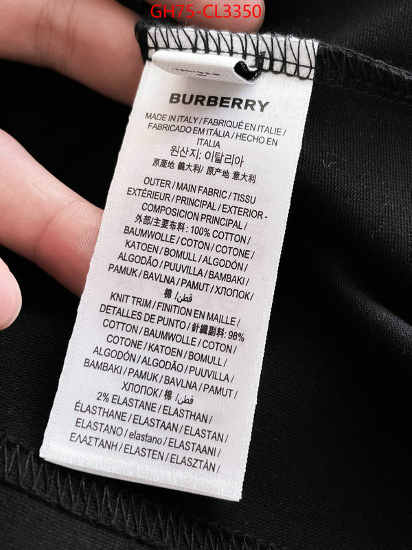 Clothing-Burberry top perfect fake ID: CL3350 $: 75USD