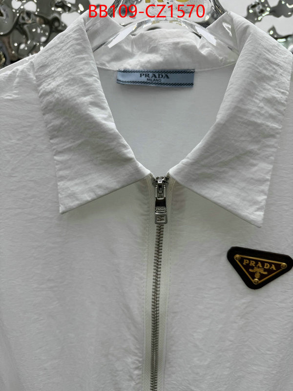 Clothing-Prada shop designer replica ID: CZ1570 $: 109USD
