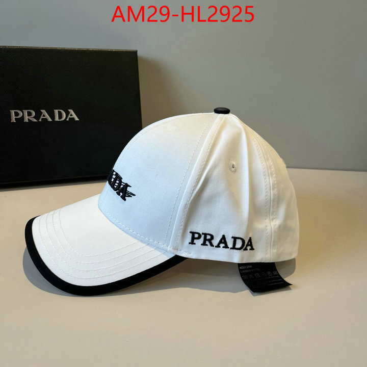 Cap (Hat)-Prada brand designer replica ID: HL2925 $: 29USD