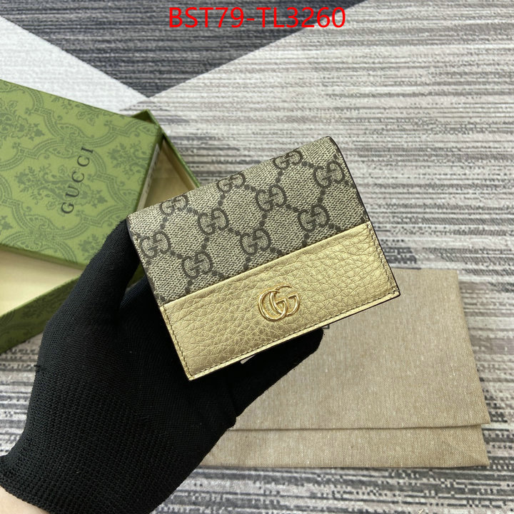 Gucci Bags(TOP)-Wallet- what best replica sellers ID: TL3260 $: 79USD,