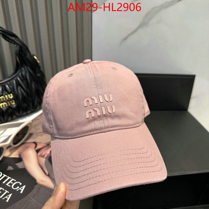 Cap(Hat)-Miu Miu aaaaa+ replica designer ID: HL2906 $: 29USD