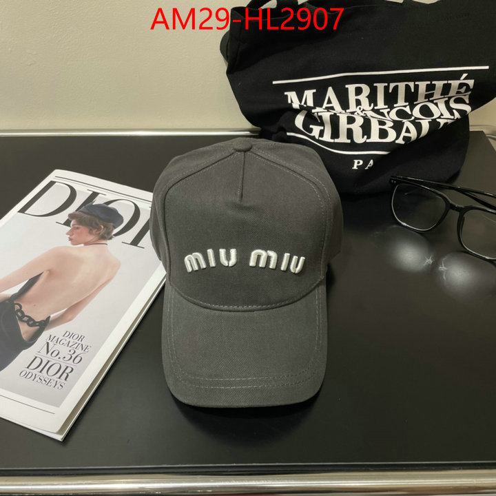 Cap(Hat)-Miu Miu how to buy replcia ID: HL2907 $: 29USD
