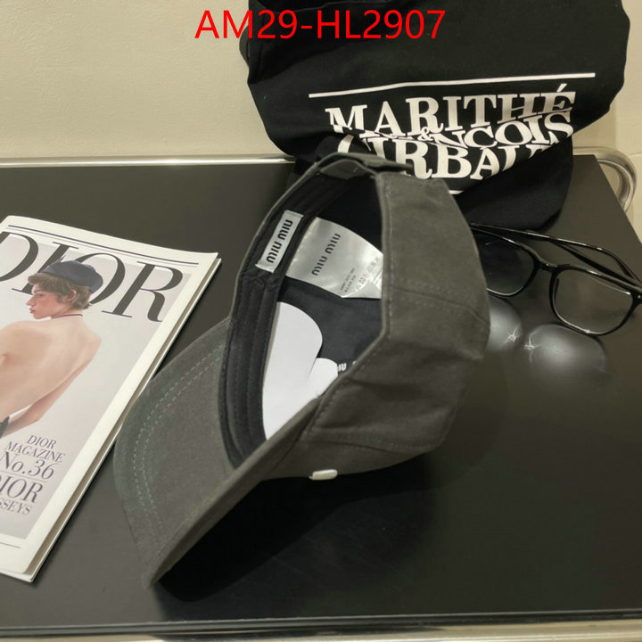 Cap(Hat)-Miu Miu how to buy replcia ID: HL2907 $: 29USD
