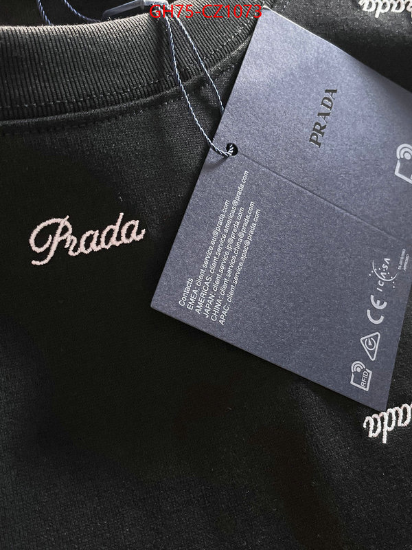 Clothing-Prada what's the best place to buy replica ID: CZ1073 $: 75USD
