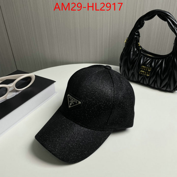 Cap (Hat)-Prada high quality replica designer ID: HL2917 $: 29USD