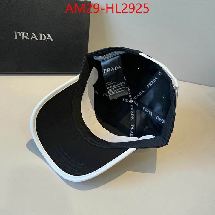 Cap (Hat)-Prada brand designer replica ID: HL2925 $: 29USD