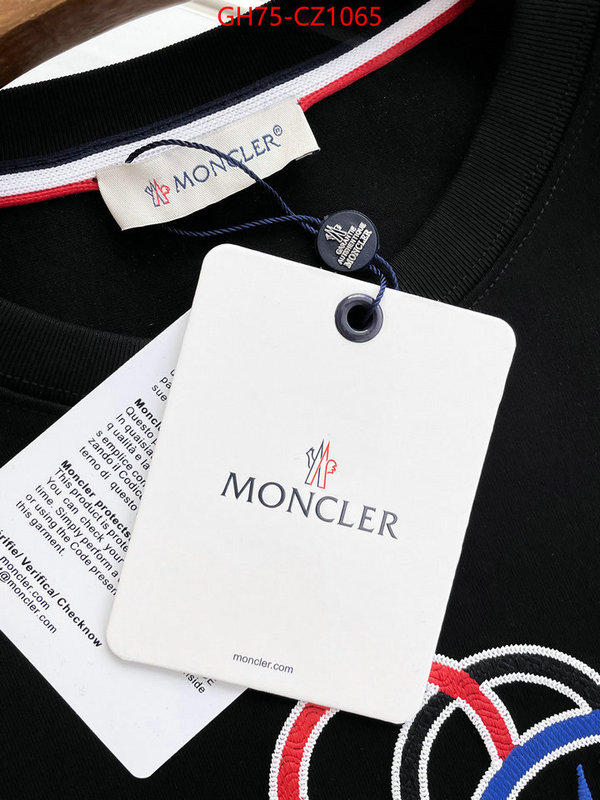 Clothing-Moncler outlet sale store ID: CZ1065 $: 75USD