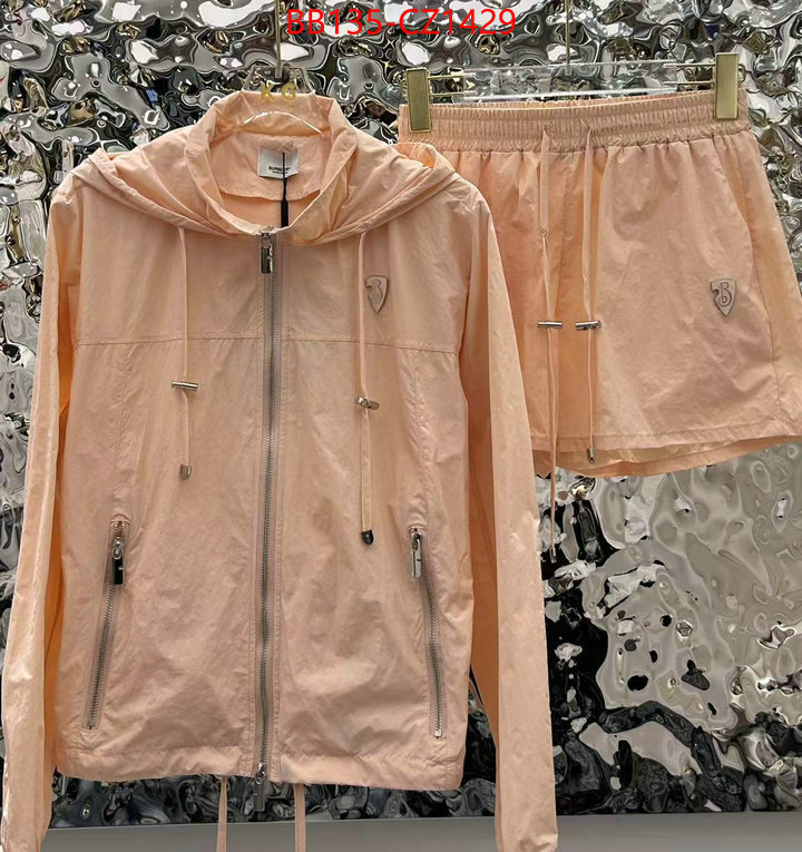 Clothing-Burberry luxury fashion replica designers ID: CZ1429 $: 135USD