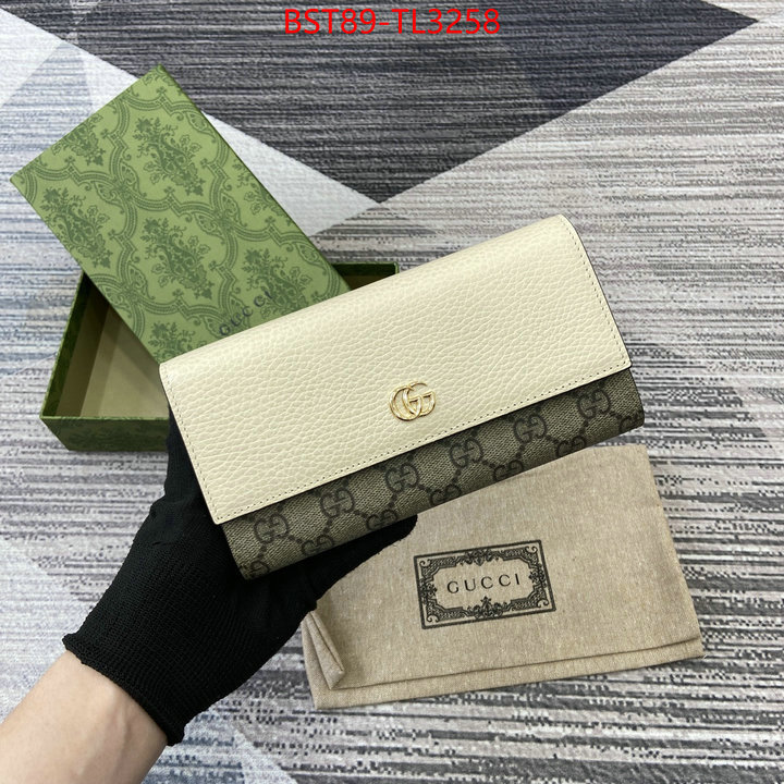 Gucci Bags(TOP)-Wallet- highest quality replica ID: TL3258 $: 89USD,