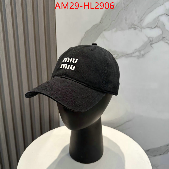 Cap(Hat)-Miu Miu aaaaa+ replica designer ID: HL2906 $: 29USD