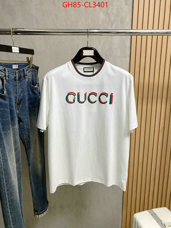 Clothing-Gucci luxury fake ID: CL3401 $: 85USD