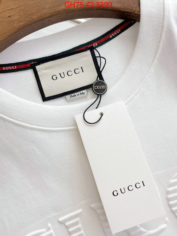Clothing-Gucci luxury cheap replica ID: CL3399 $: 75USD