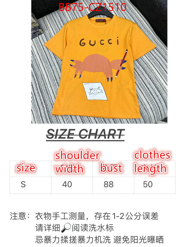 Clothing-Gucci online shop ID: CZ1510 $: 75USD