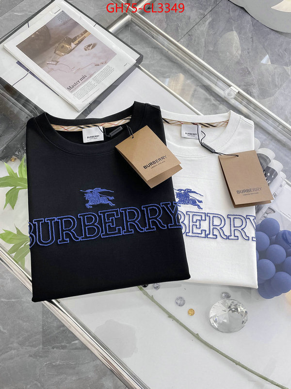 Clothing-Burberry luxury cheap ID: CL3349 $: 75USD