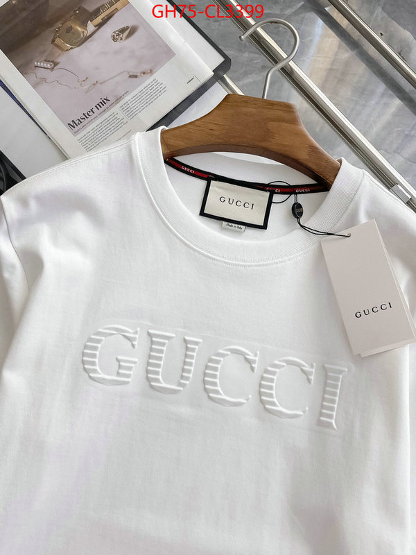 Clothing-Gucci luxury cheap replica ID: CL3399 $: 75USD