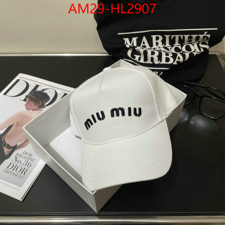 Cap(Hat)-Miu Miu how to buy replcia ID: HL2907 $: 29USD