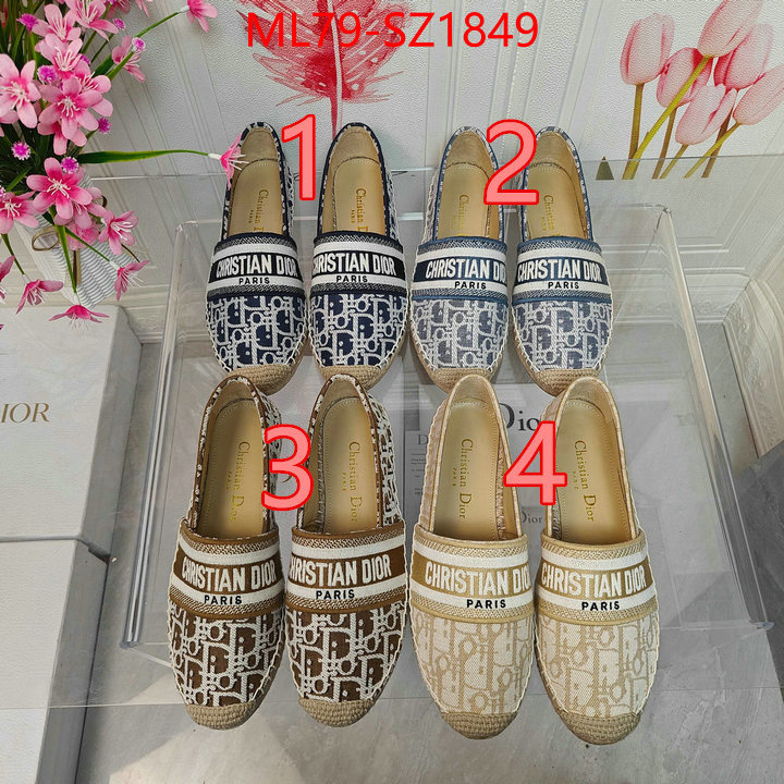 Women Shoes-Dior for sale online ID: SZ1849 $: 79USD