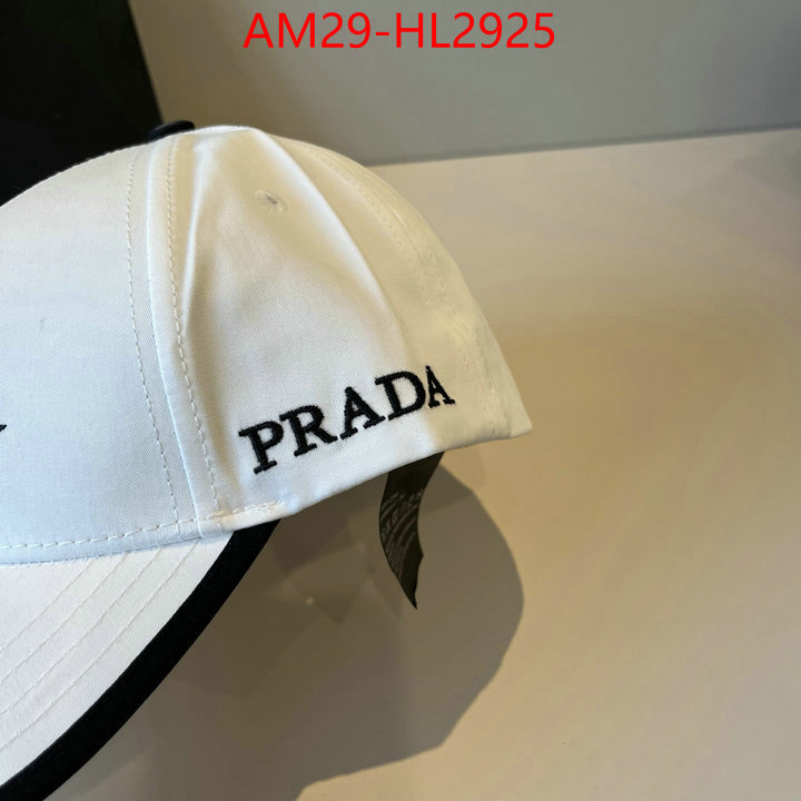Cap (Hat)-Prada brand designer replica ID: HL2925 $: 29USD