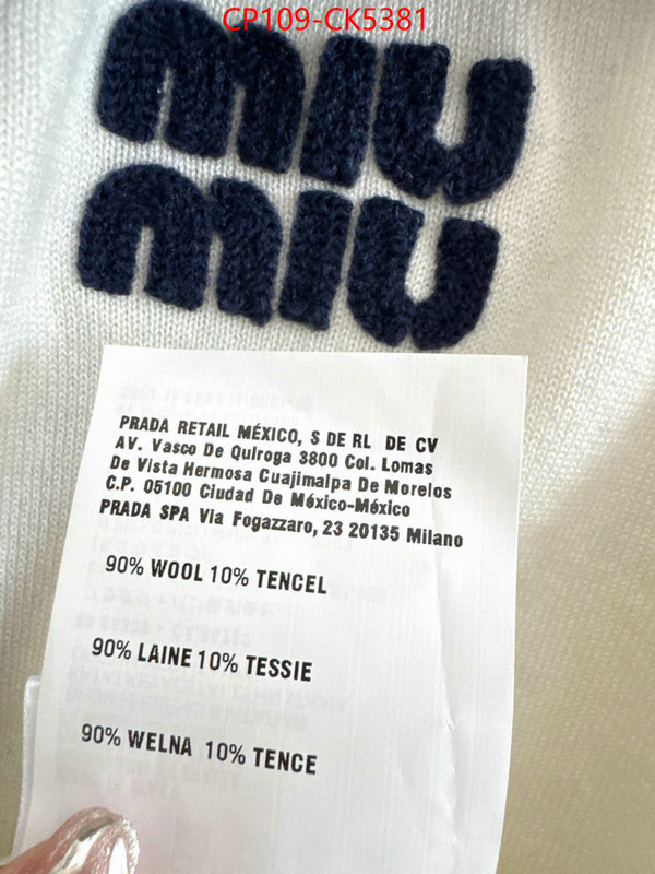 Clothing-MIU MIU we offer ID: CK5381 $: 109USD