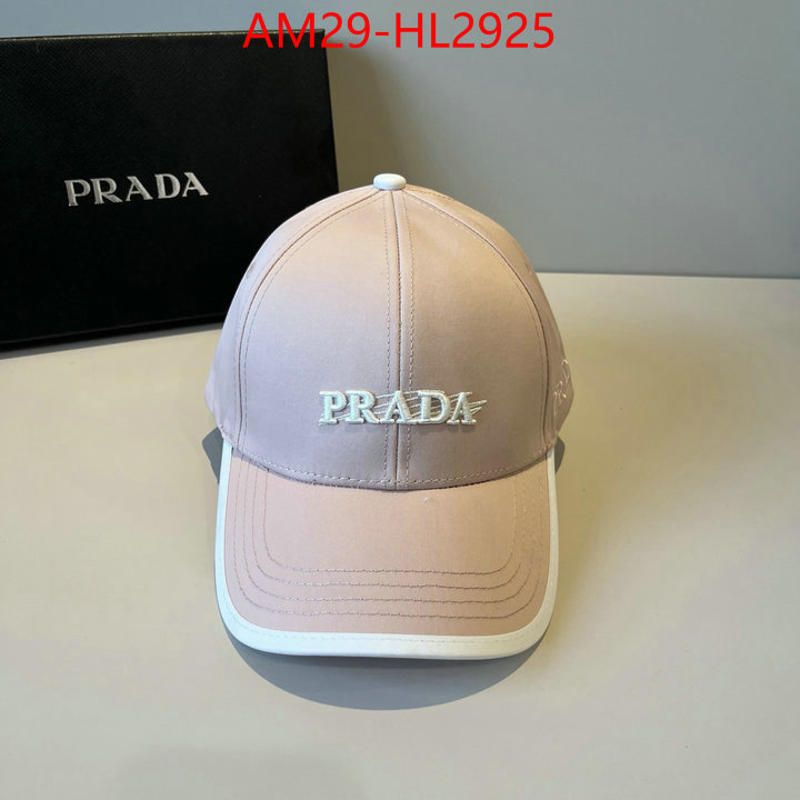 Cap (Hat)-Prada brand designer replica ID: HL2925 $: 29USD