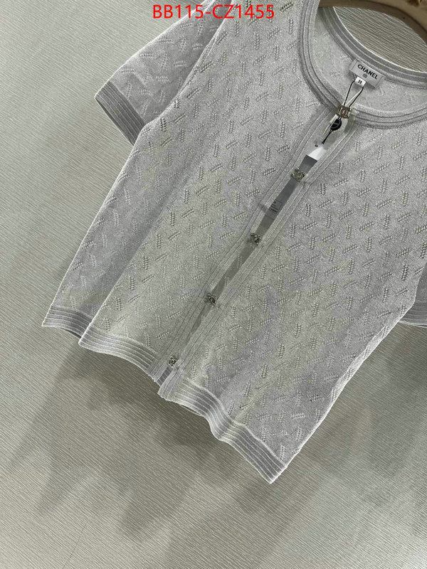 Clothing-Chanel 2024 perfect replica designer ID: CZ1455 $: 115USD