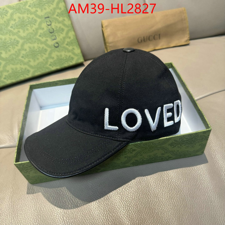 Cap(Hat)-Gucci wholesale designer shop ID: HL2827 $: 39USD