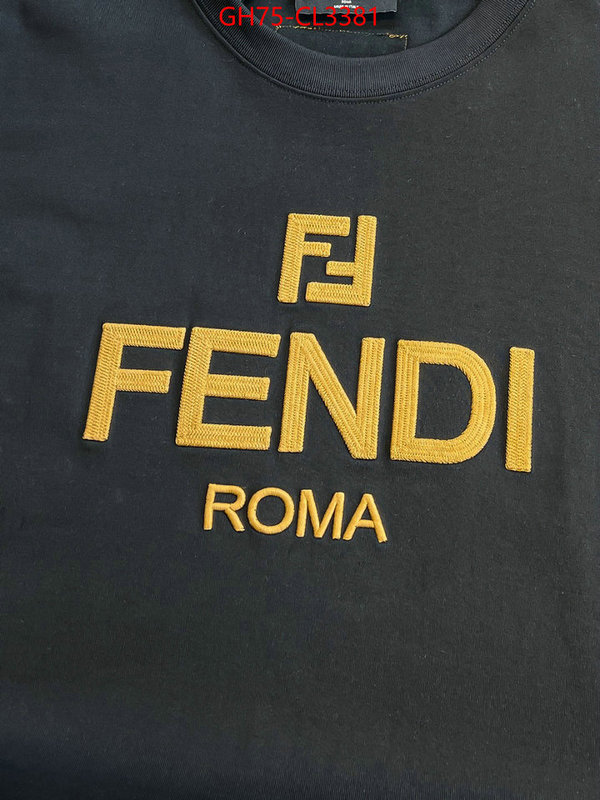 Clothing-Fendi sell high quality ID: CL3381 $: 75USD