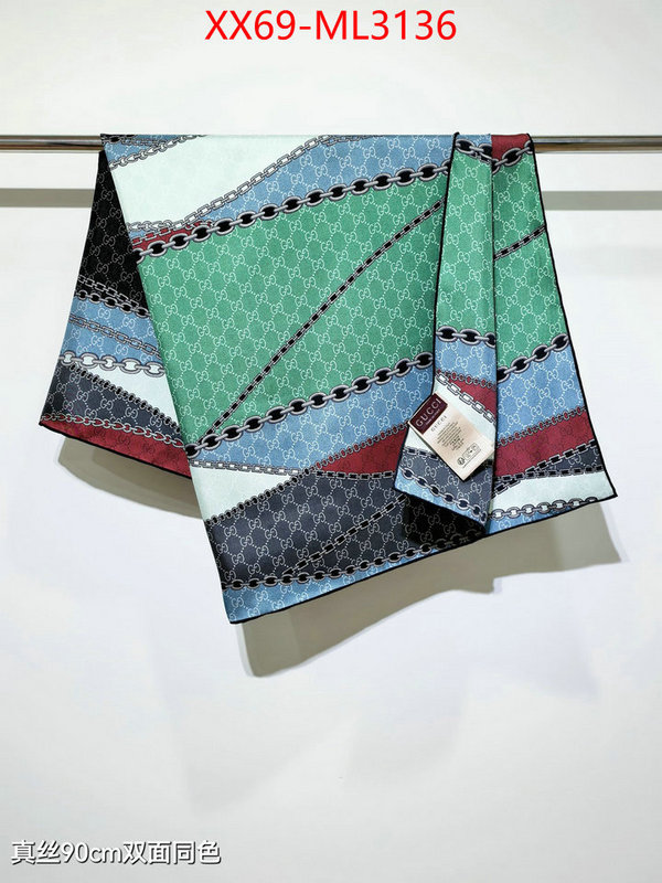 Scarf-Gucci brand designer replica ID: ML3136 $: 69USD