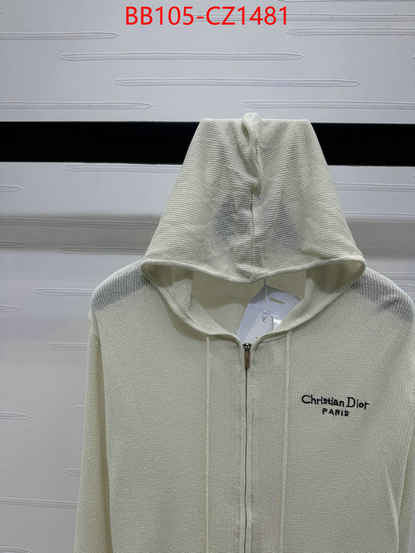 Clothing-Dior what is top quality replica ID: CZ1481 $: 105USD