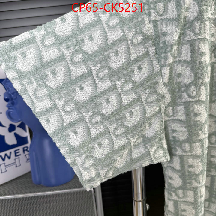 Clothing-Dior 2024 perfect replica designer ID: CK5251 $: 65USD